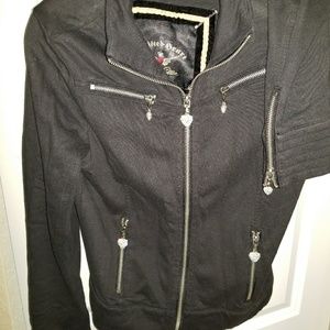 Vintage Twisted Heart black jacket with Swarovski